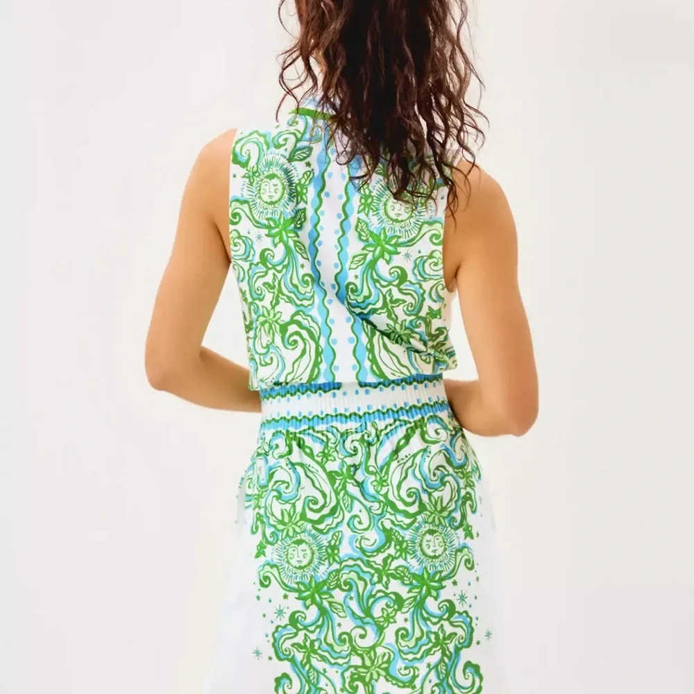 🆕 Lilly Pulitzer LUXLETIC LOVE ACTIVE 👗 UPF 50+ “Resort White” MSRP $218 LG NWT - Picture 6 of 8